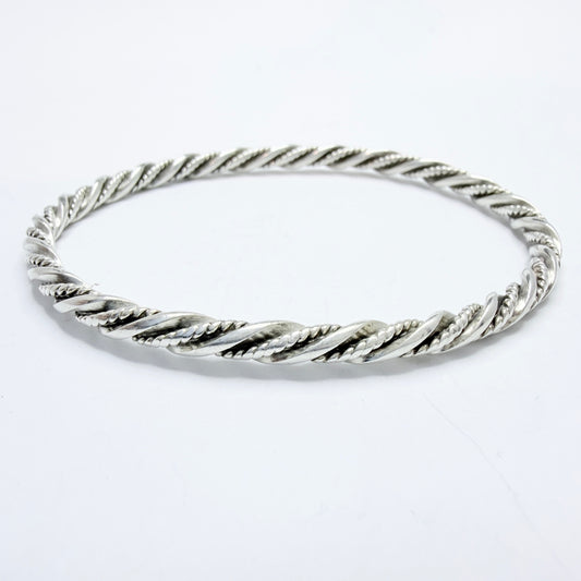 Georg Jensen, Denmark. Vintage Sterling Silver Bangle Bracelet. Design 17A