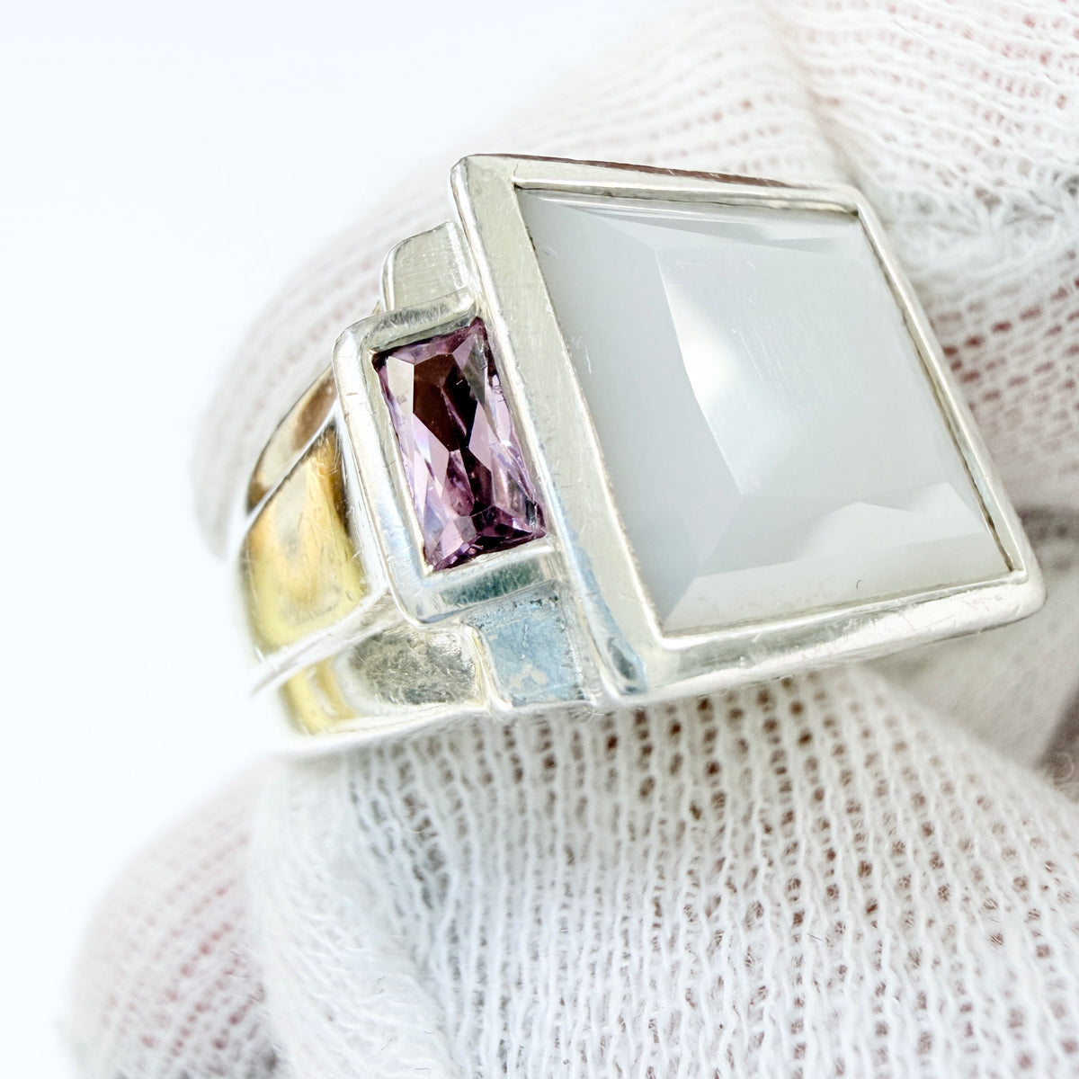 BOG (prob Guld og Sølv Design, Denmark). Sterling SIlver Ring.