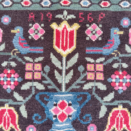 Sweden 1956. Vintage Wool Wall Hanging Tapestry