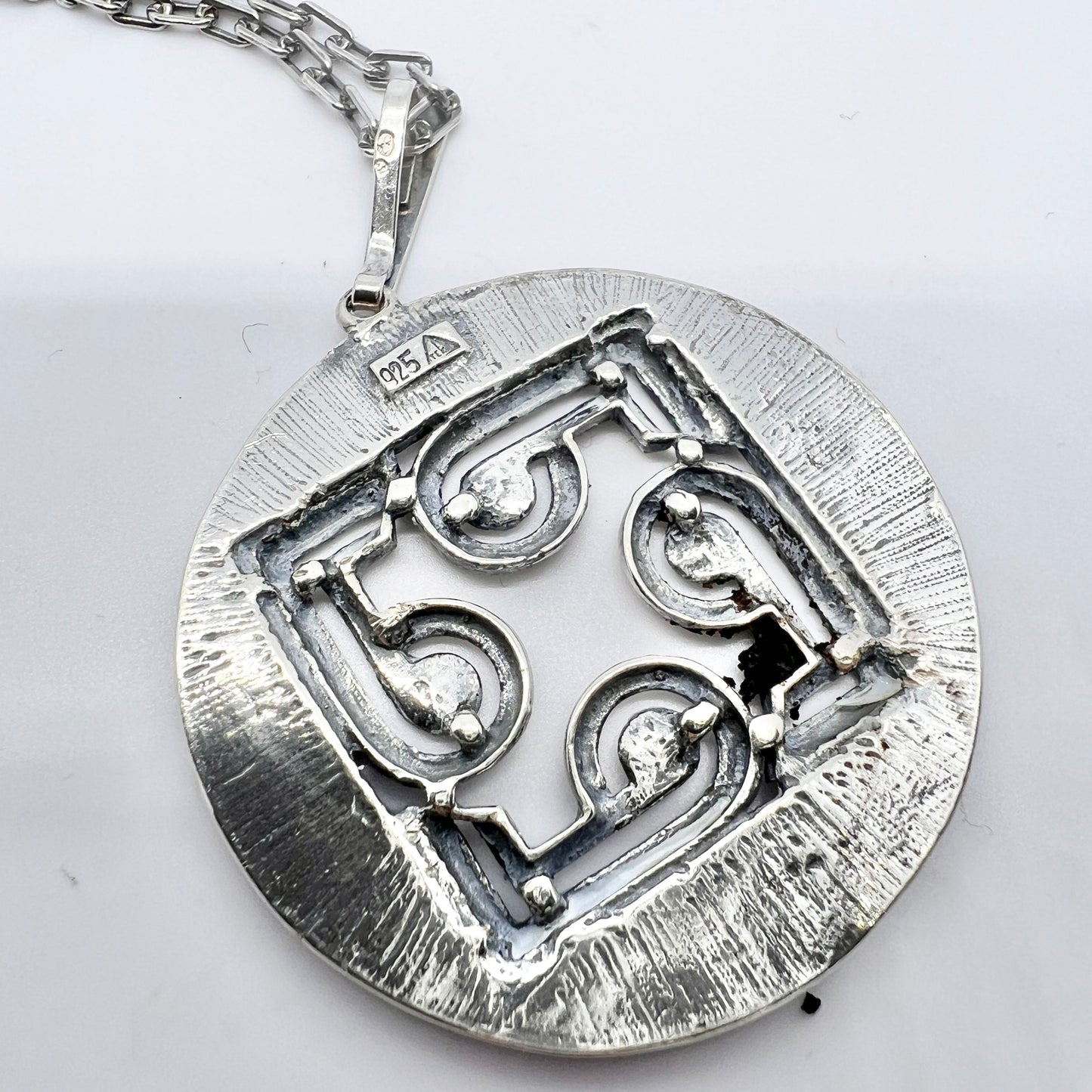 TeKa, Germany. Vintage Sterling Silver Pendant Necklace.