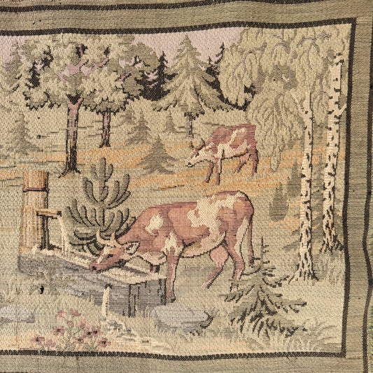 Large Vintage Wall Hanging Tapestry