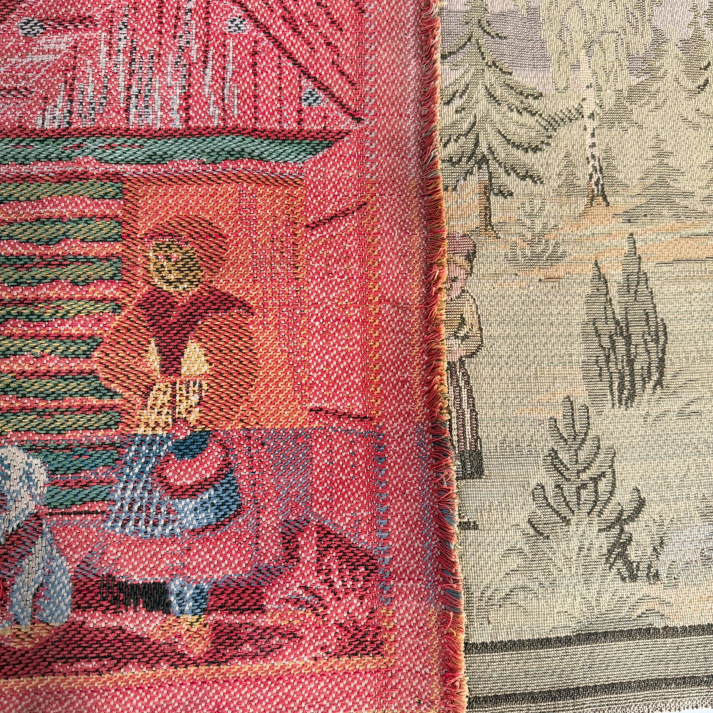 Large Vintage Wall Hanging Tapestry