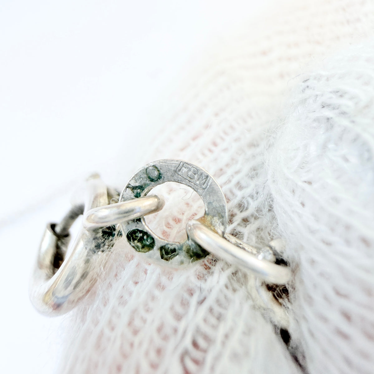 Friedrich Binder, Germany ca 1950-60s. Vintage Solid Silver Necklace.