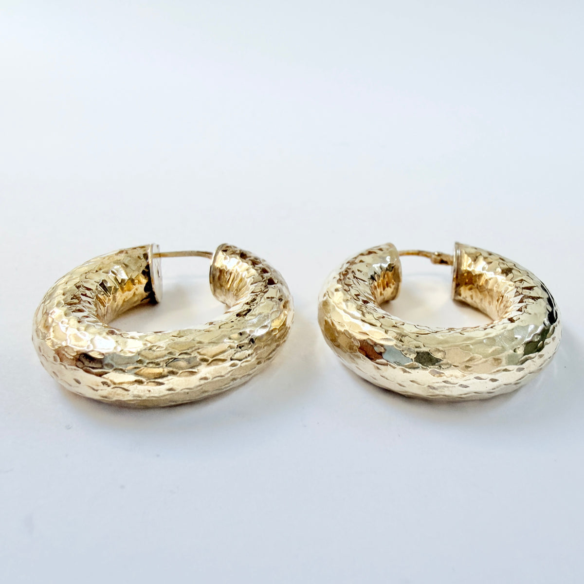 Arezzo, Italy. Large Sterling Silver Earrings.