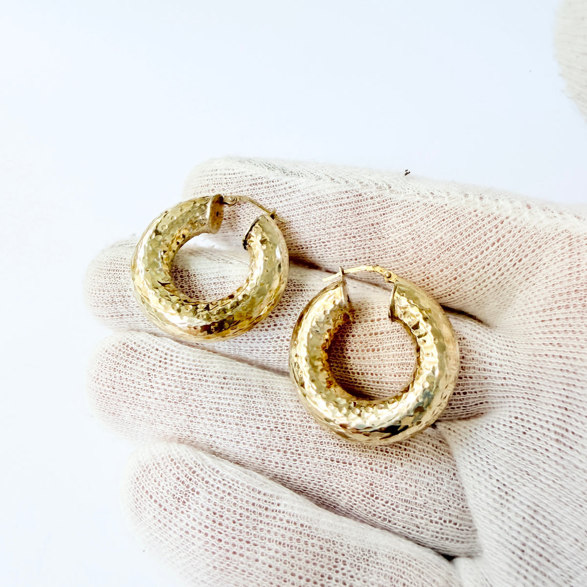 Arezzo, Italy. Large Sterling Silver Earrings.