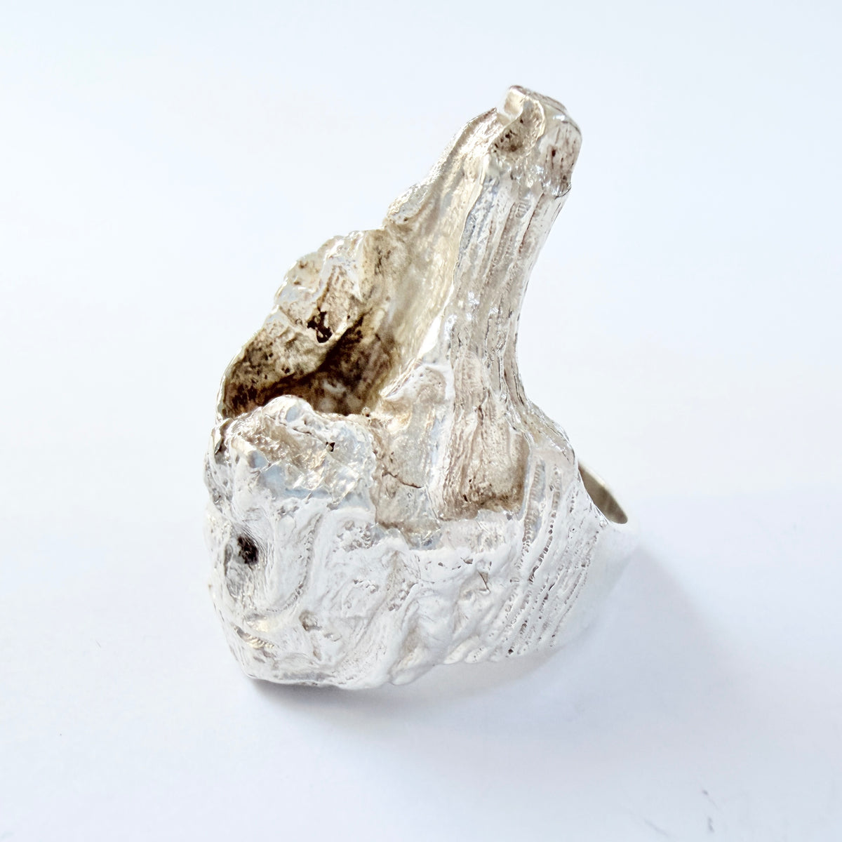 Knud V Andersen for Anton Michesen, Denmark ca 1970. Chunky Vintage Sterling Silver Ring