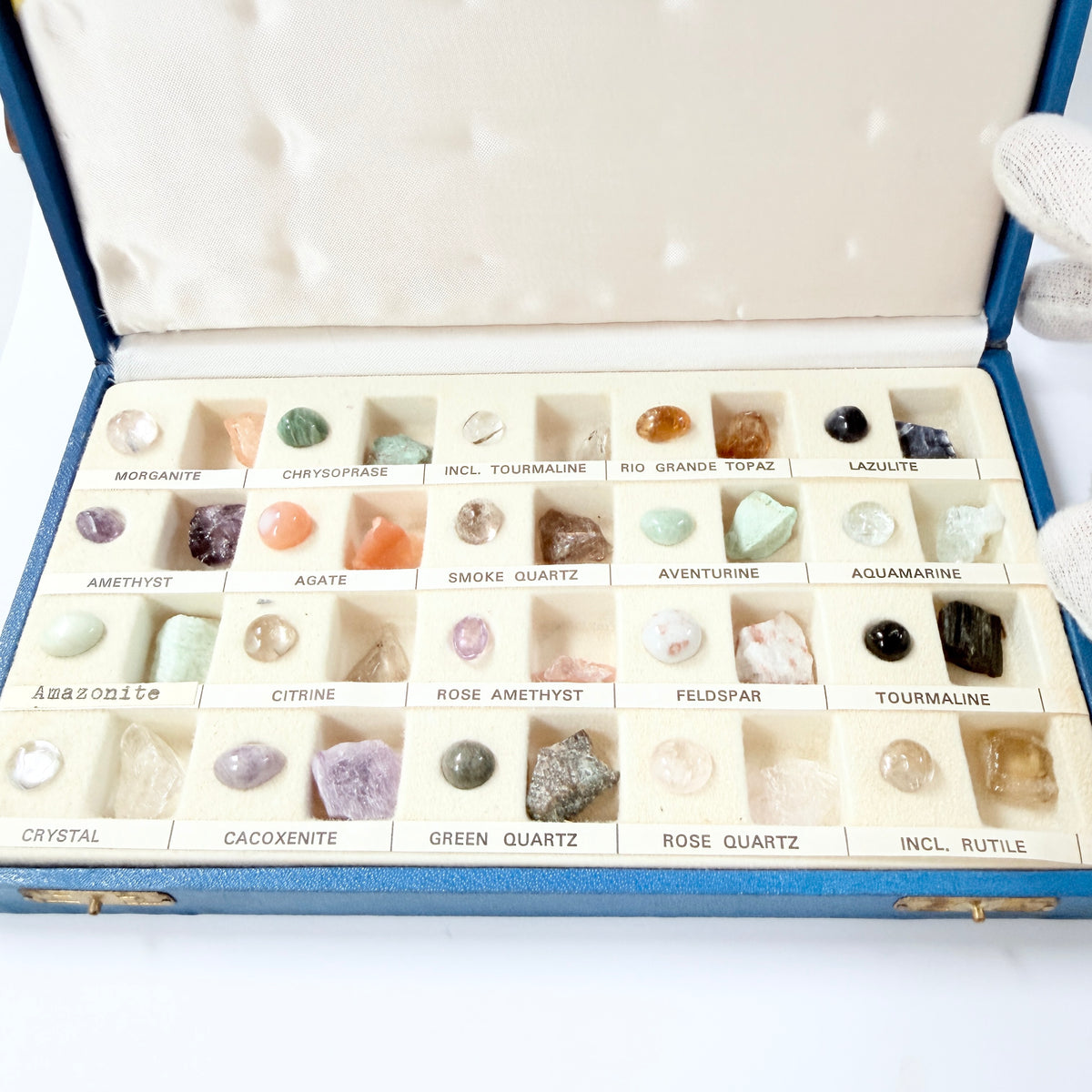 Brasil. Vintage Gemstone Sample Box.