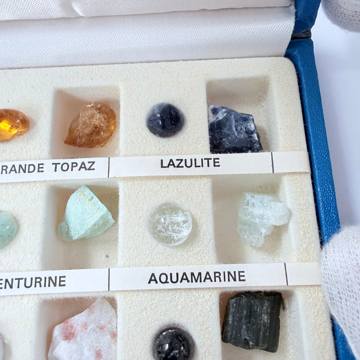 Brasil. Vintage Gemstone Sample Box.