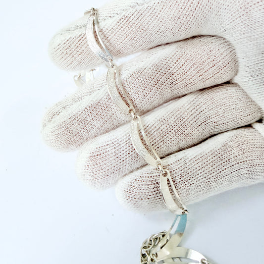 Friedrich Binder, Germany 1970-80s. Vintage Solid Silver Necklace.