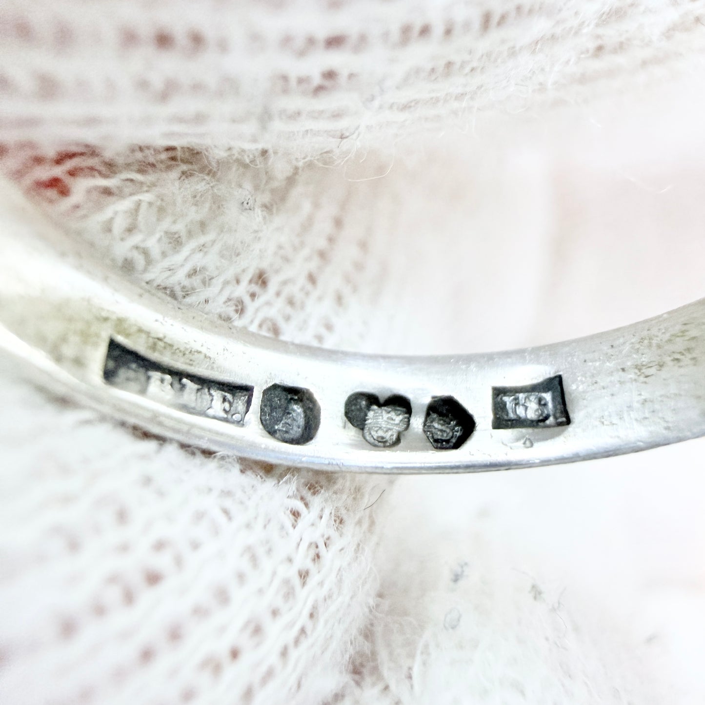 Ekström & Blom, Sweden 1935. Vintage Solid Silver Band Ring