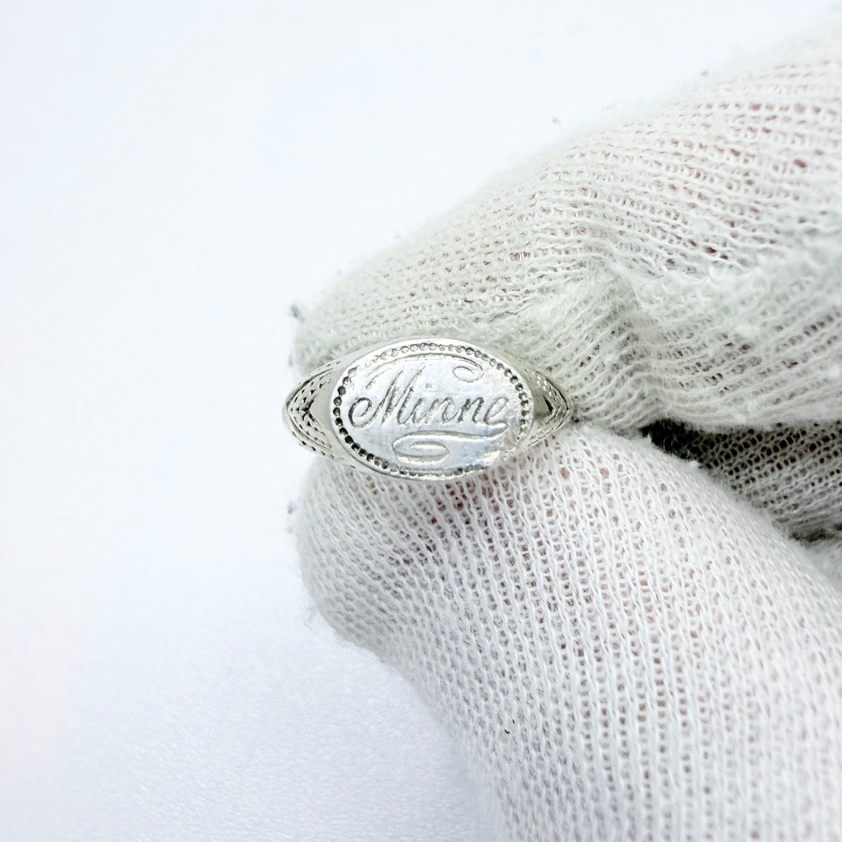 Sweden, early 1900s. Antique Solid Silver Memory Ring