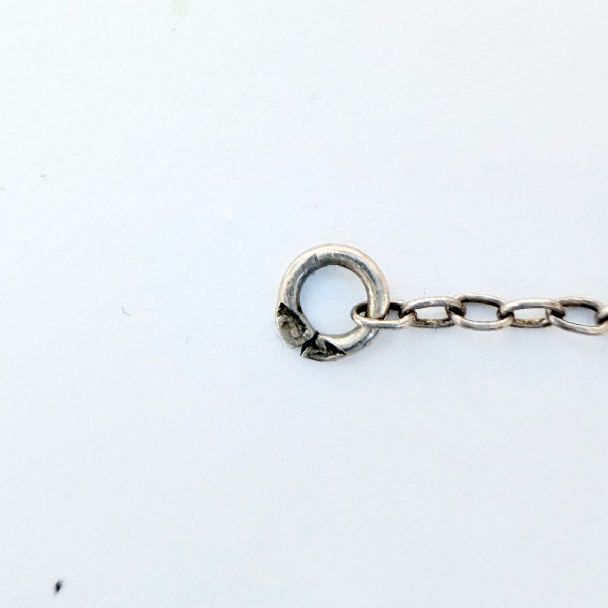 Antique Solid Silver Onyx Mourning Necklace.
