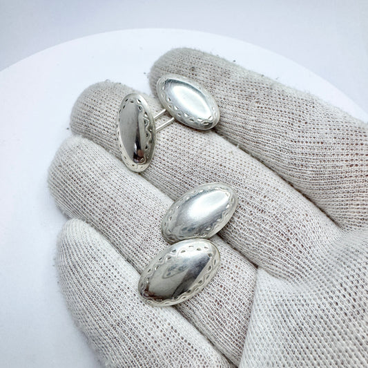 Lagerström, Sweden 1962. Vintage Sterling Silver Cufflinks.
