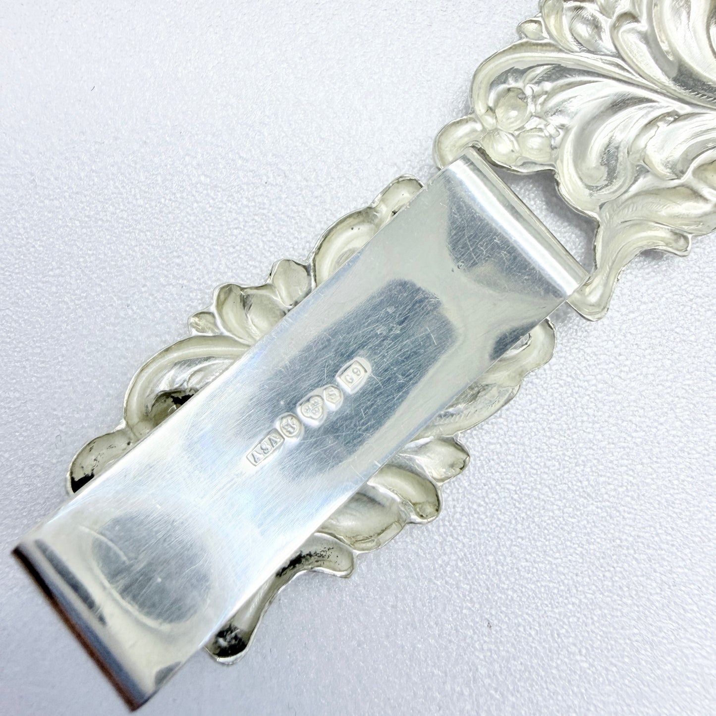 Asa-Silver Tage Linde, Sweden 1957. Vintage Solid Silver Leaf Organic Bracelet.