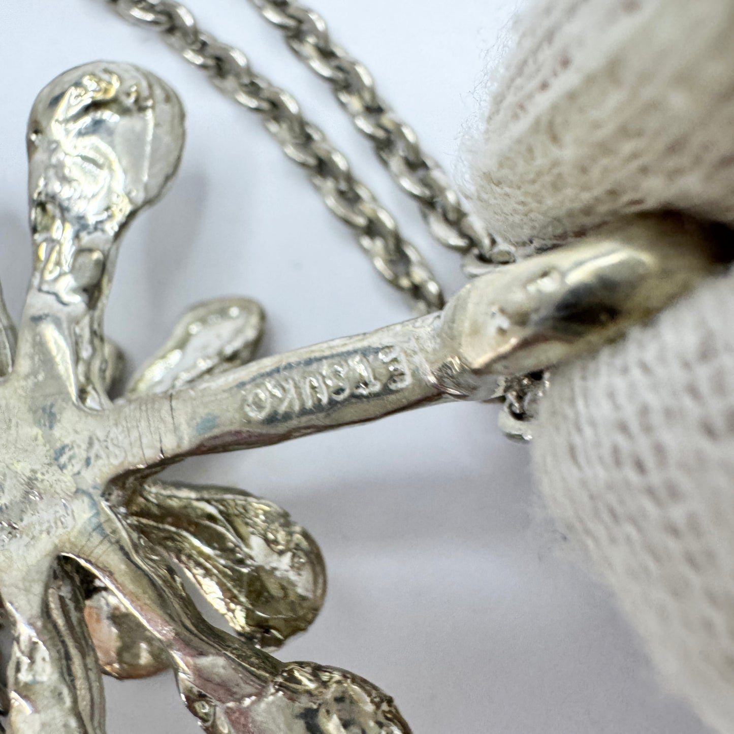 Etsuko Minowa, Sweden. Vintage Pewter Pendant Necklace.