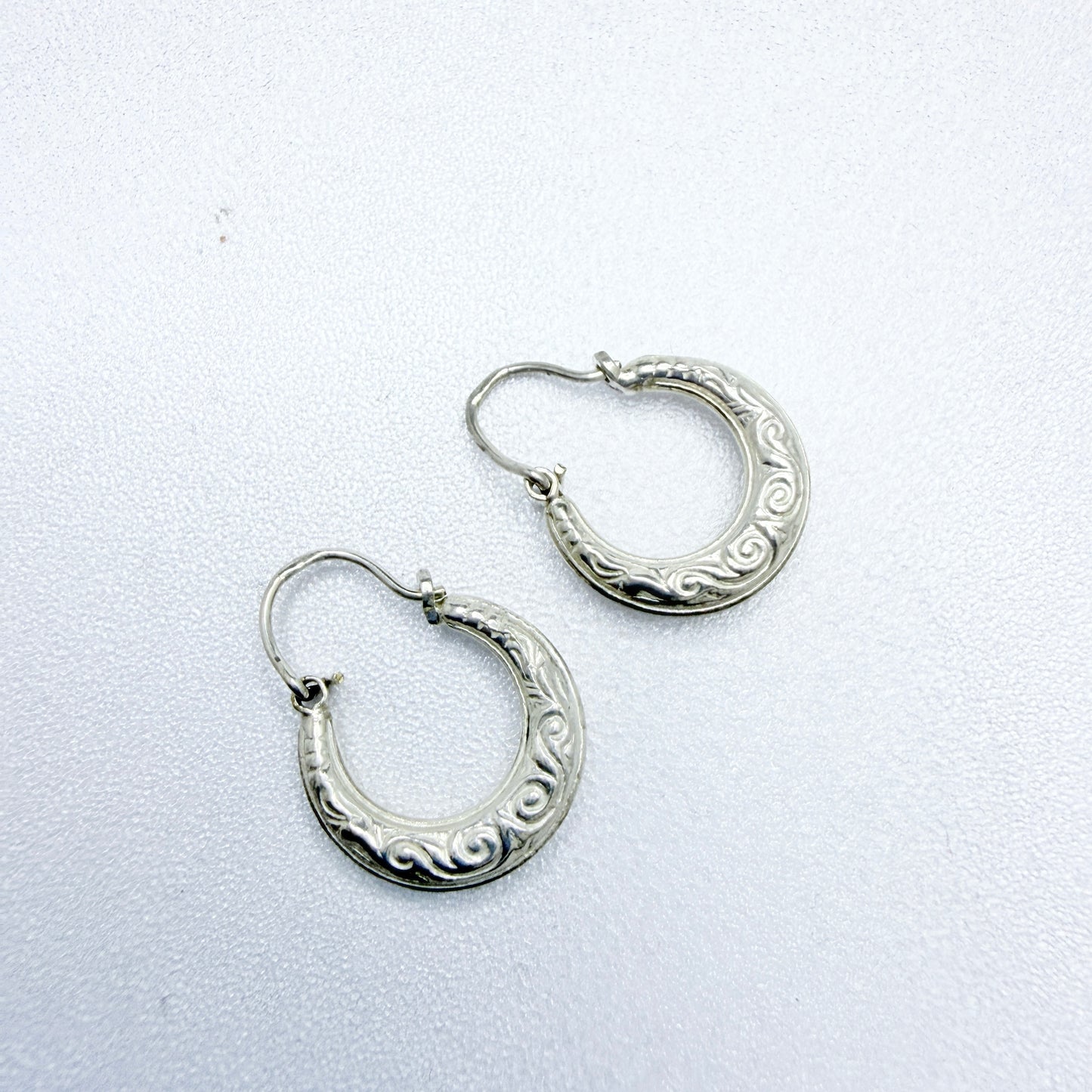 Denmark / Germany ca 1960. Vintage 830 Silver Earrings.