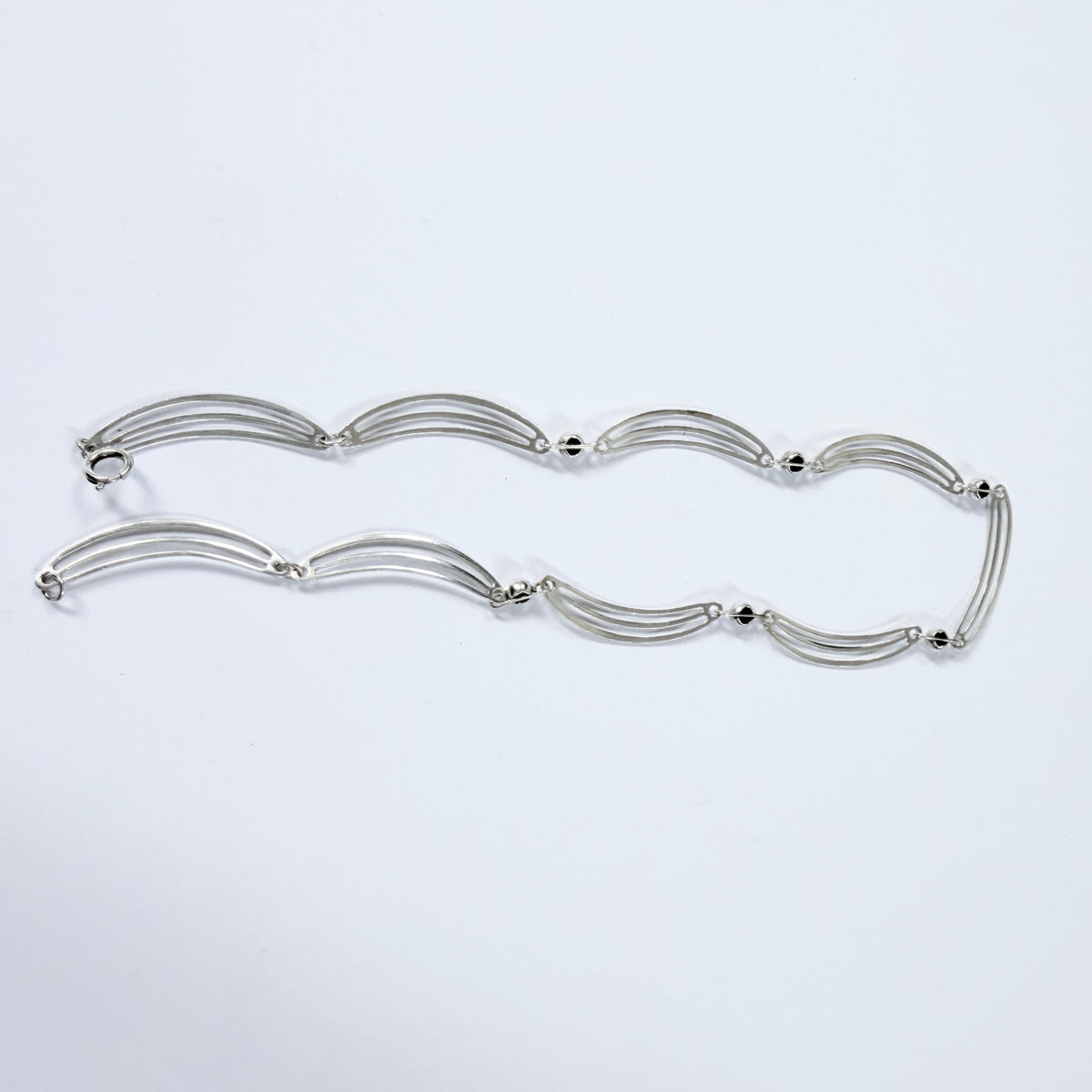 Vintage 1960-70s Solid 835 Silver Necklace.