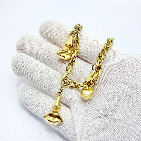 Salvador Dali Aphrodite Surrealist Pendant Charm Bracelet