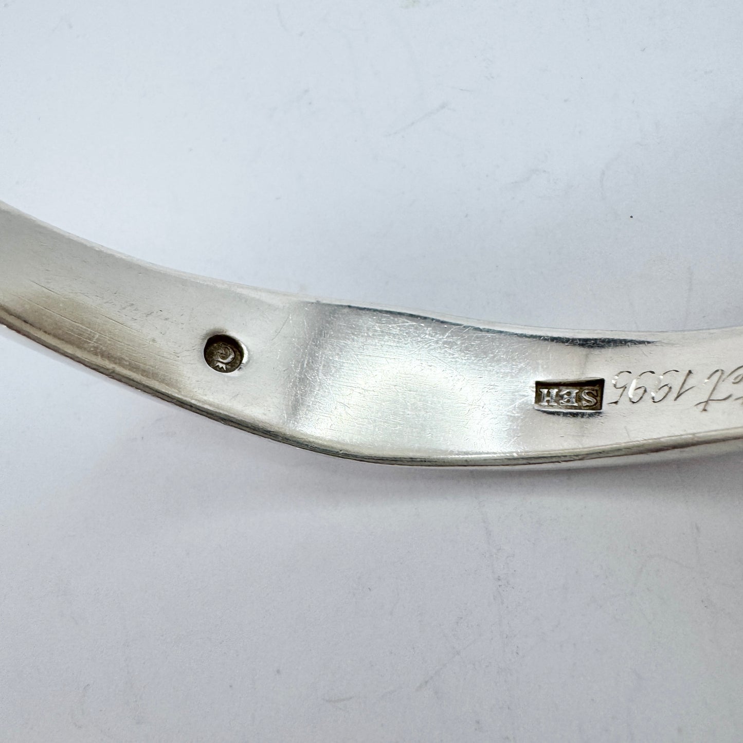 Högberg, Gothenburg Sweden. Chunky Vintage Sterling Silver Bangle.