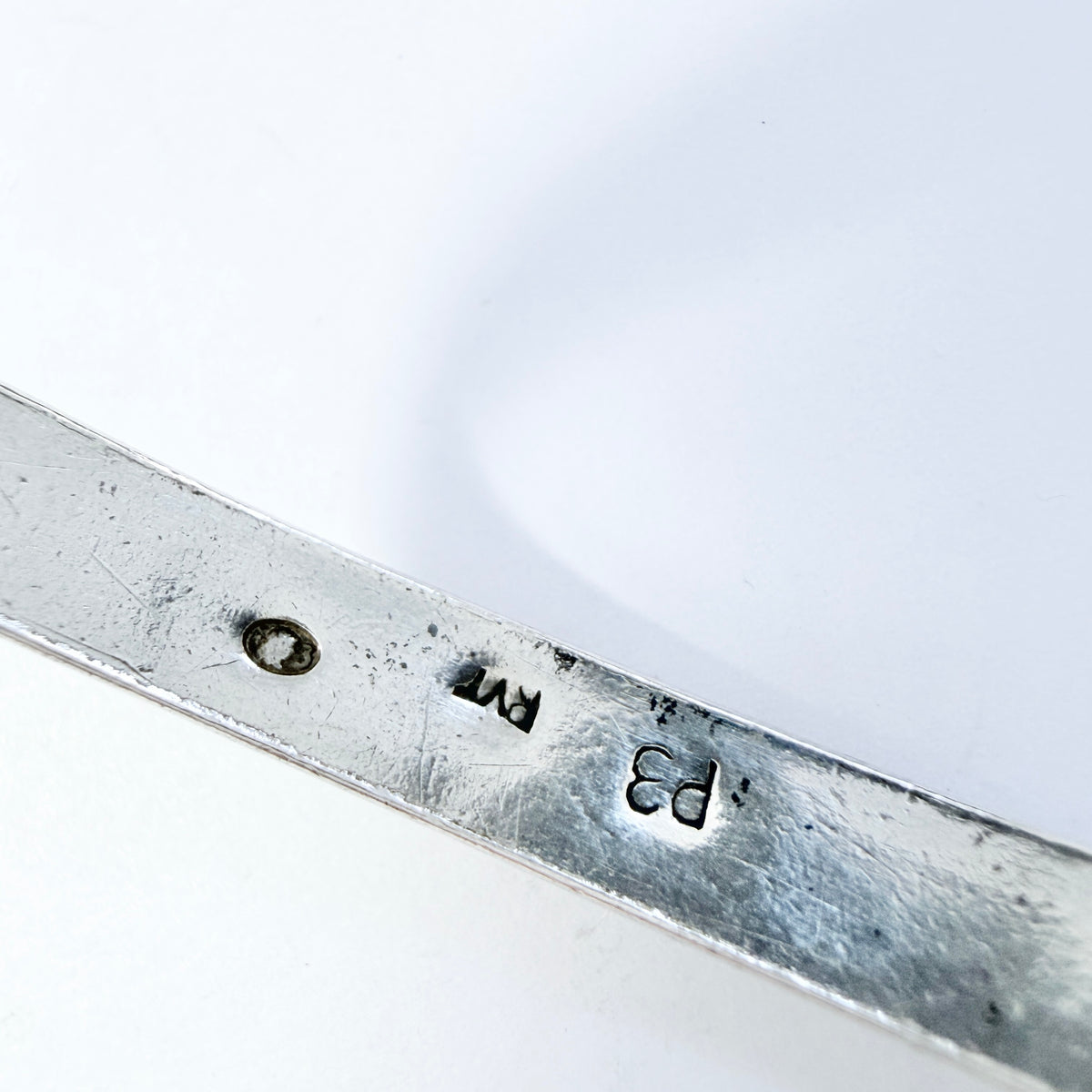 Rytosztuka Collective, Poland 1960-70s Vintage Solid Silver Bangle Bracelet