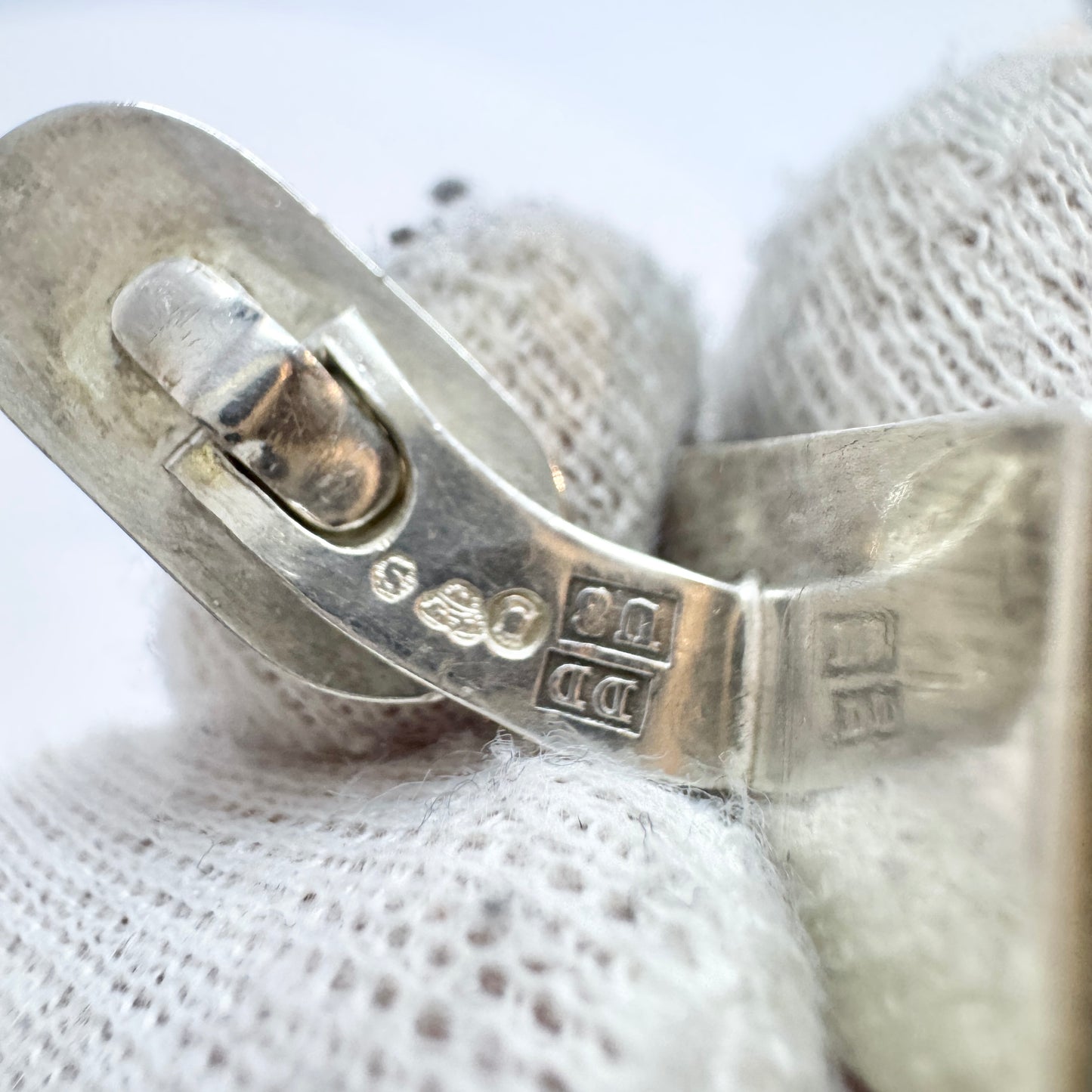 Den Danske Ella Hansen, Sweden 1946. Vintage Sterling Silver Cufflinks.