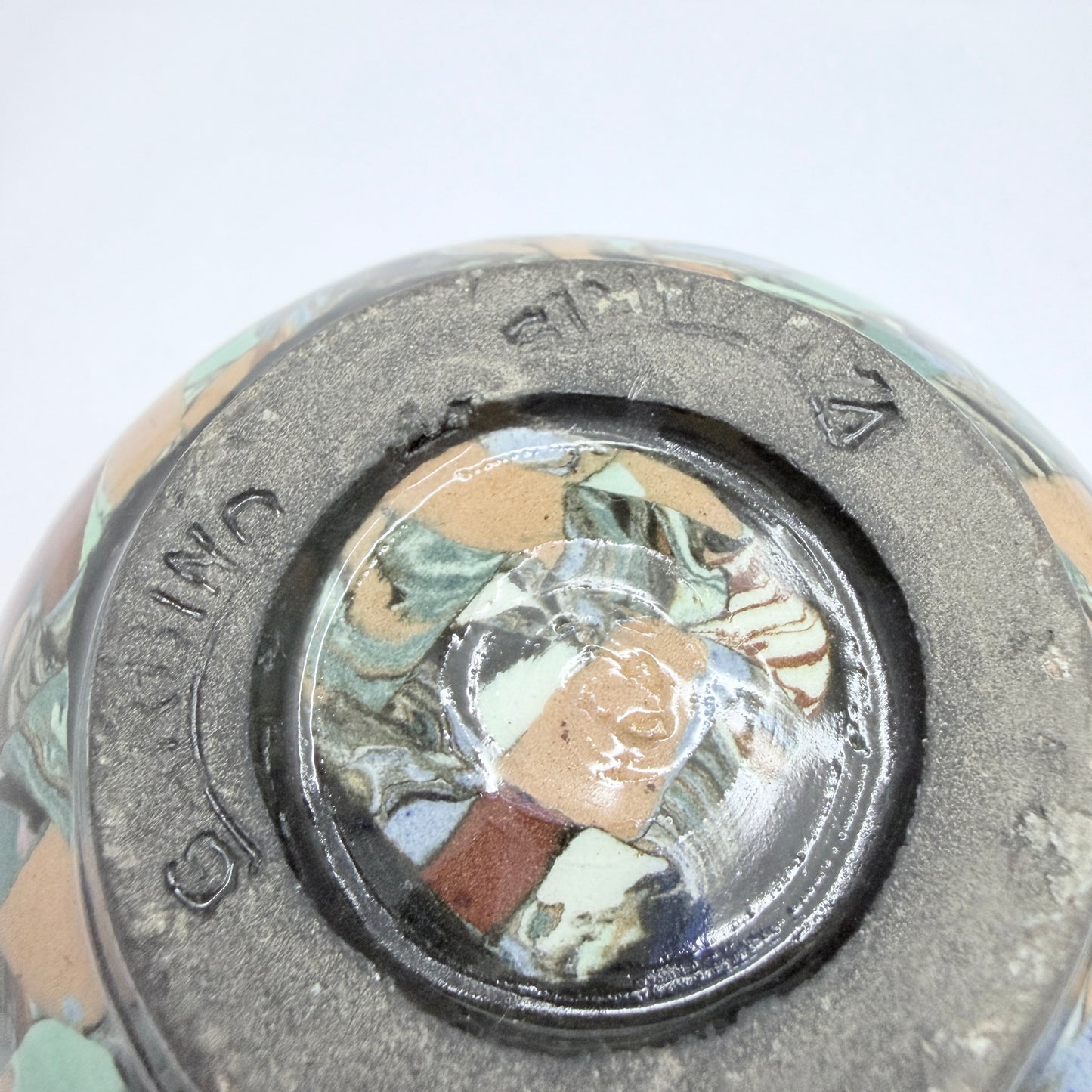 Jean Gerbino, Vallauris France. Ceramic Posy Potpourri Vase