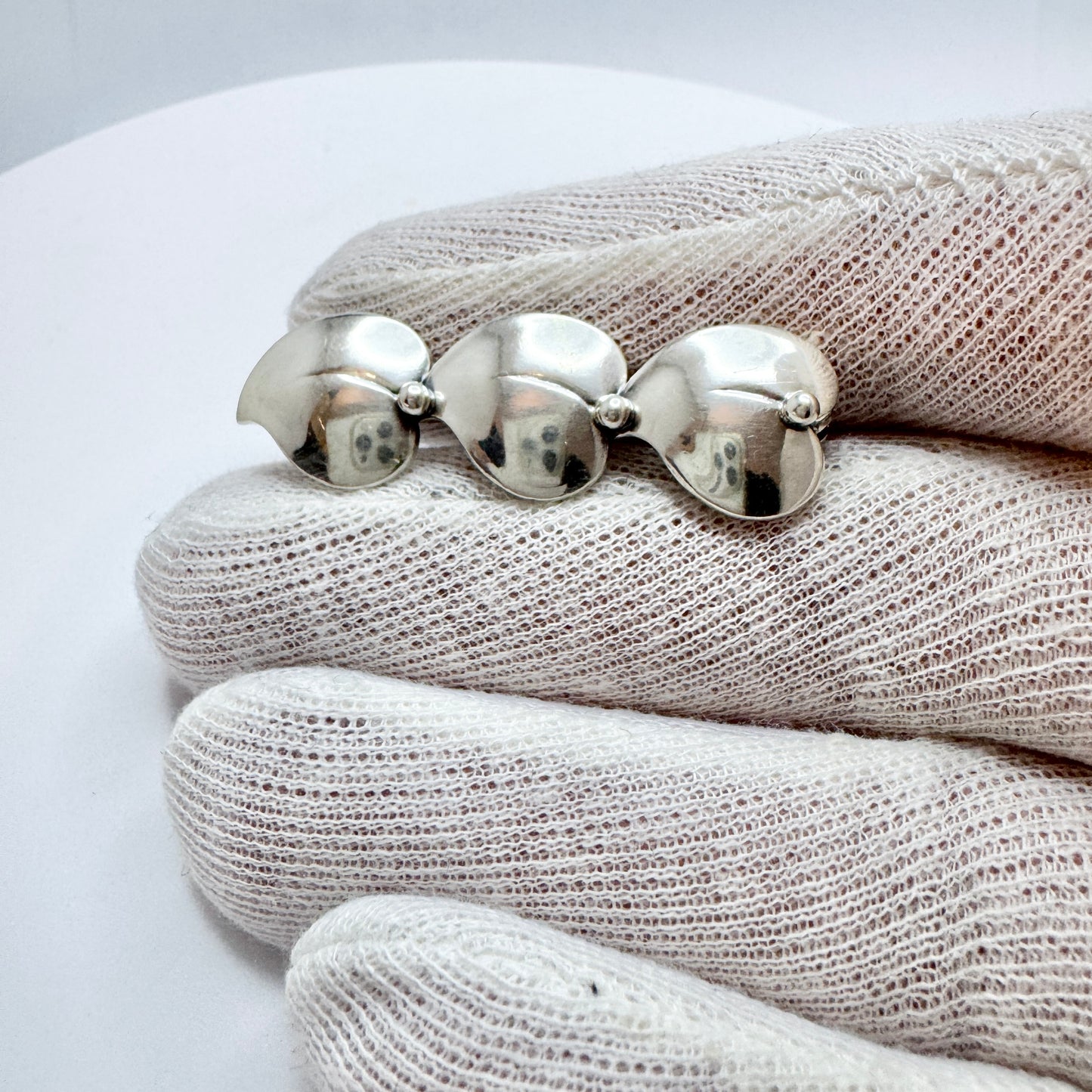 Hugo Grün, Denmark 1940s. Solid Silver Brooch.