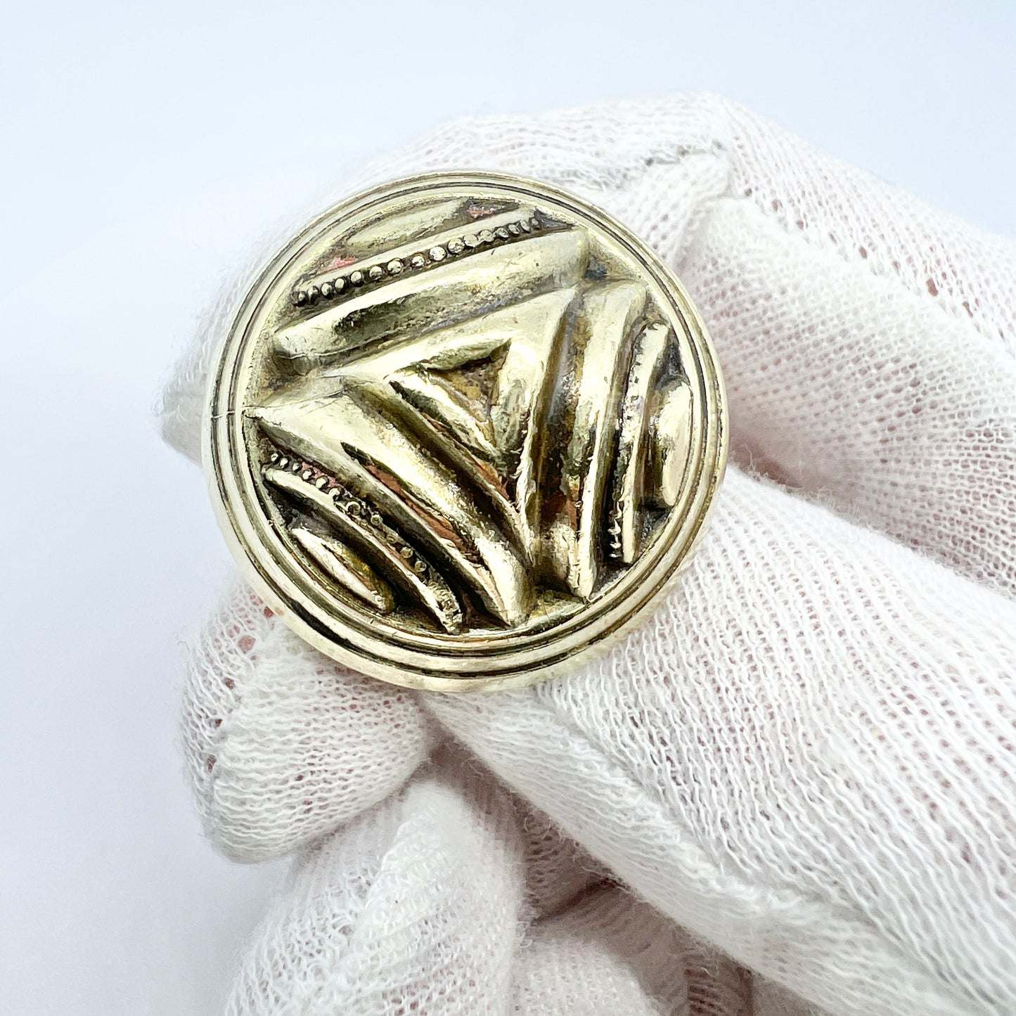 Kalevala Koru, Finland. Large Vintage Bronze Ring.