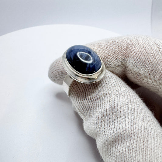 Nordström, Sweden 1970s. Vintage Sterling Silver Bergslagen-stone Ring.