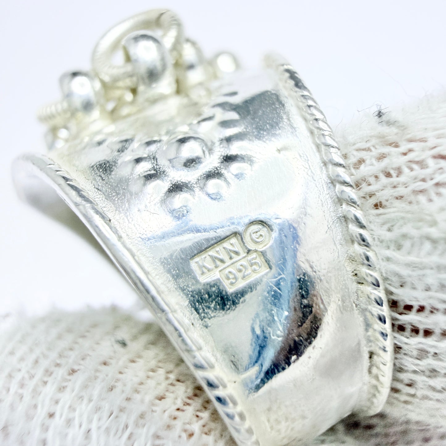 KNN, Sweden. Vintage Sterling Silver Traditional Sami / Laplander Ring