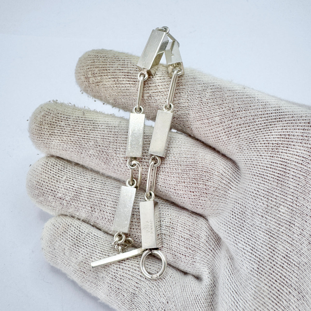 Arne Johansen, Denmark 1960s. Vintage Sterling Silver Bracelet.