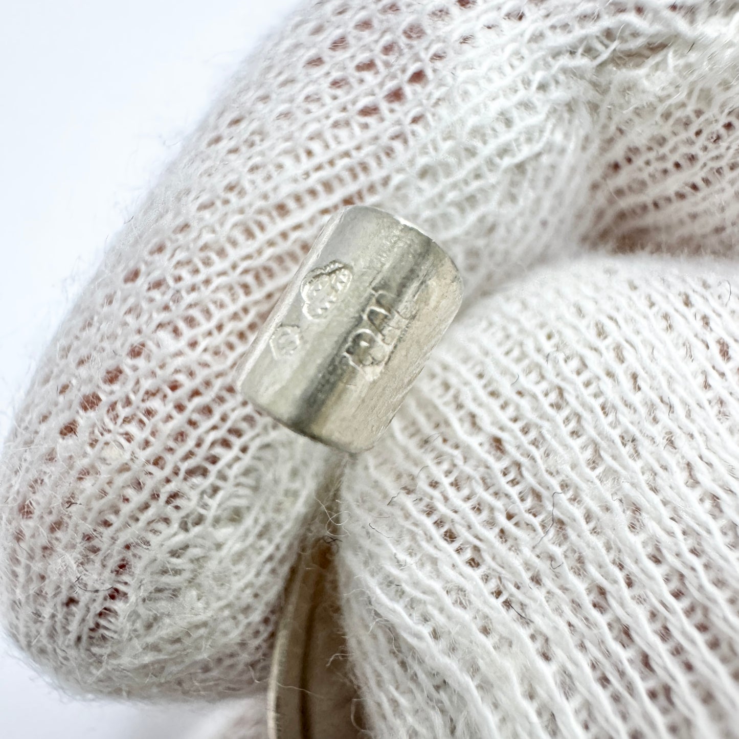 Wiktorsson, Sweden c 1960s. Vintage Sterling Silver Zodiac Taurus Pendant.