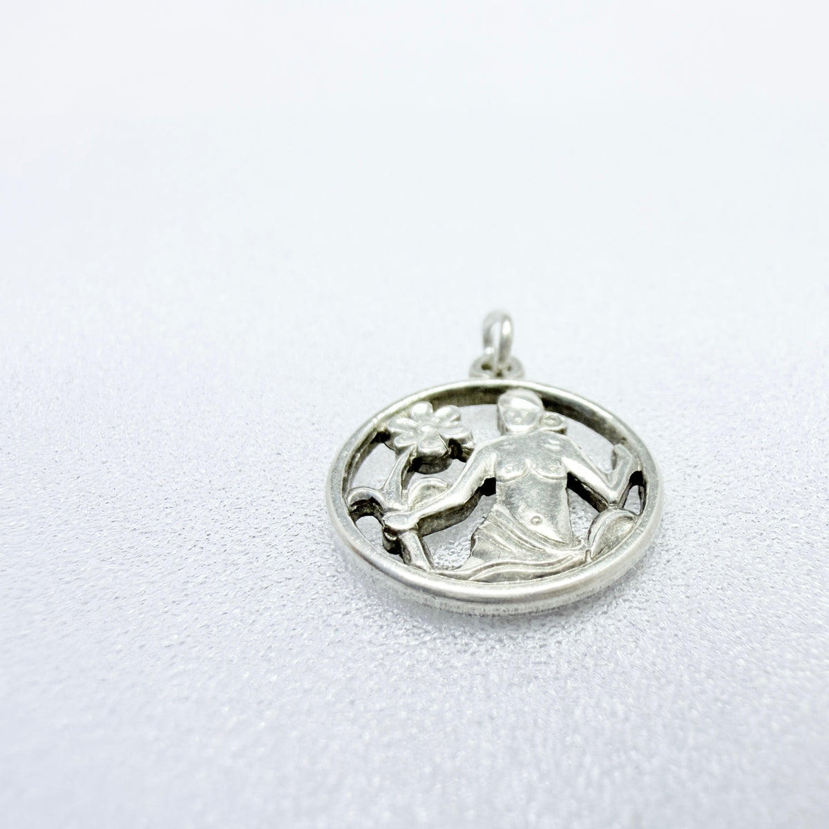 REU, Germany. Vintage Sterling Silver Zodiac Virgo Charm.