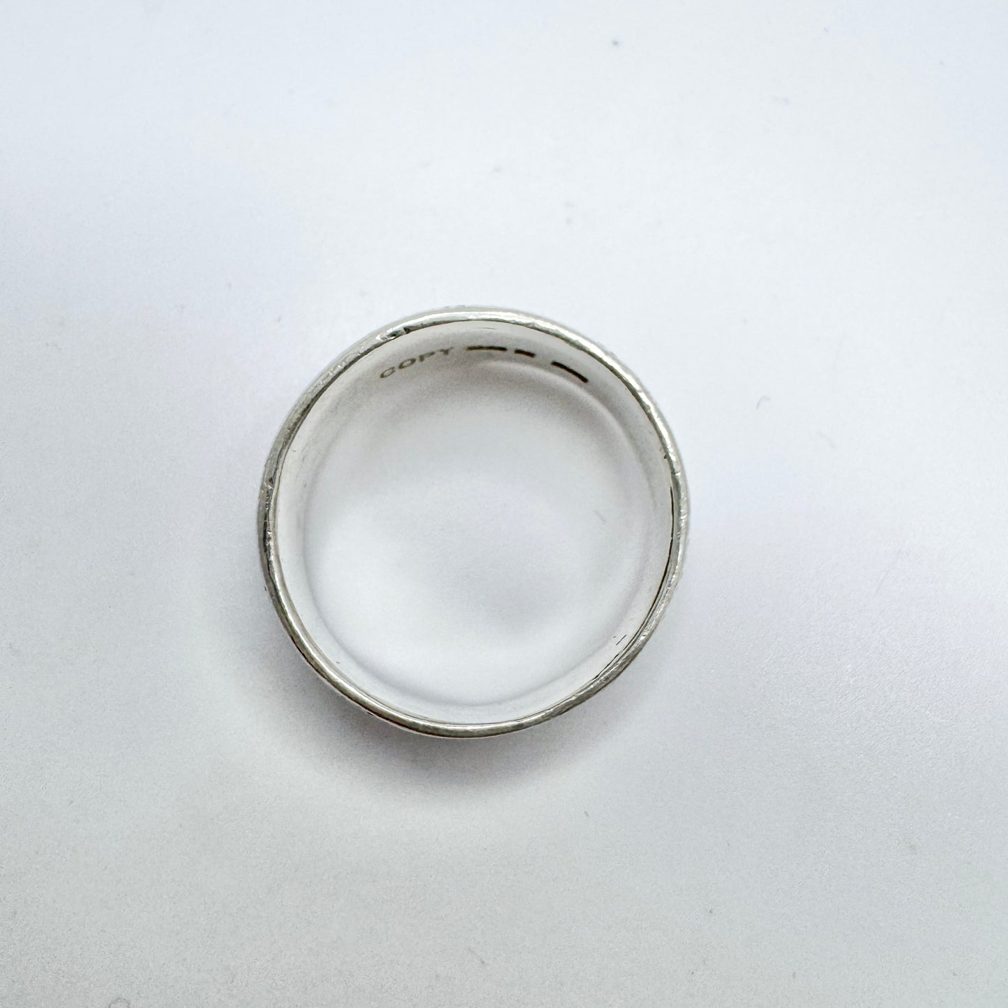Bengt Hallberg, Sweden. Vintage Viking Copy Sterling Silver Ring.