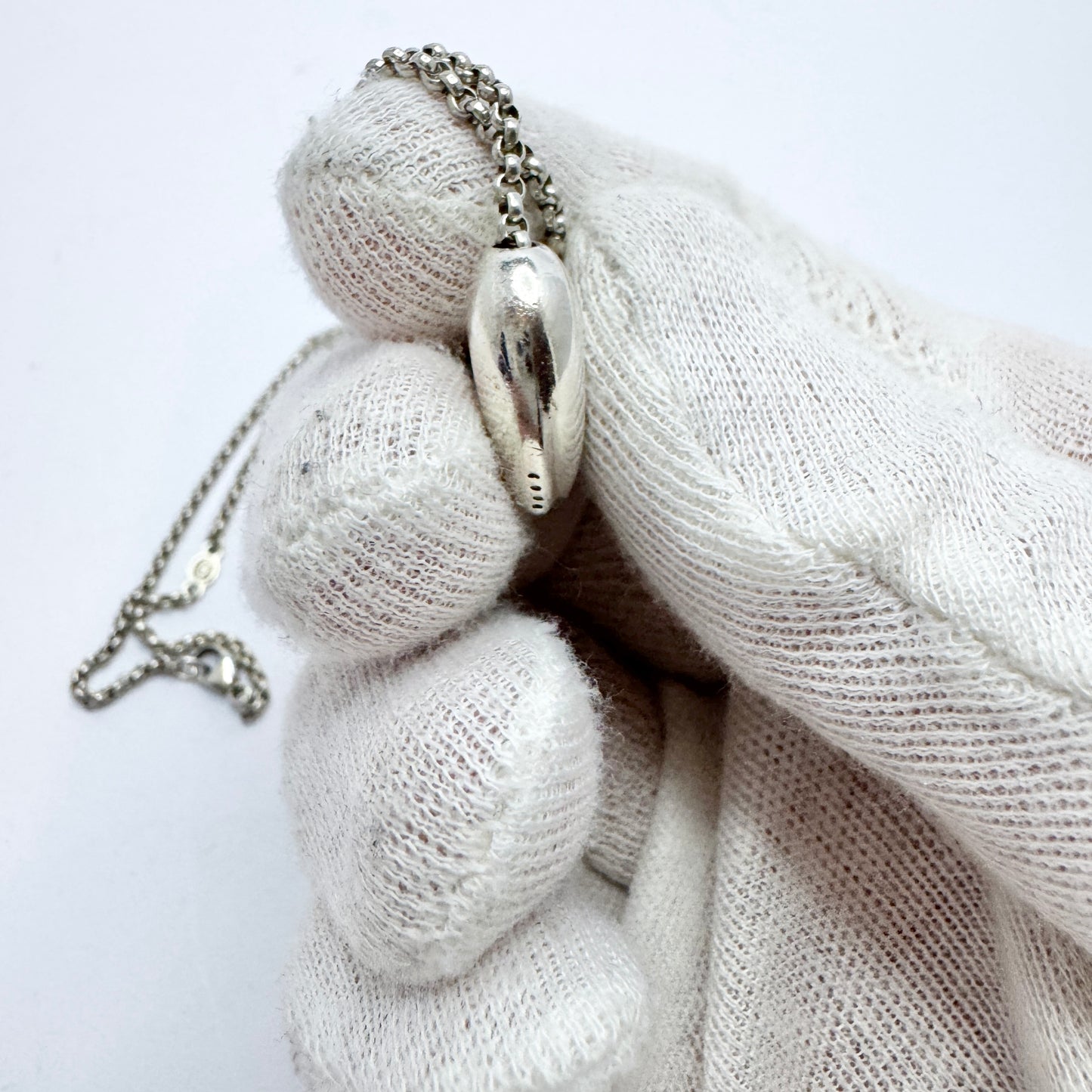 Georg Jensen, Denmark. Sterling Silver Pendant of the year 2009 Necklace.