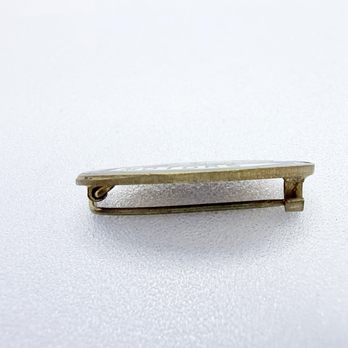JAP Motors. Birmingham. Vintage Gilt Metal Enamel Pin.