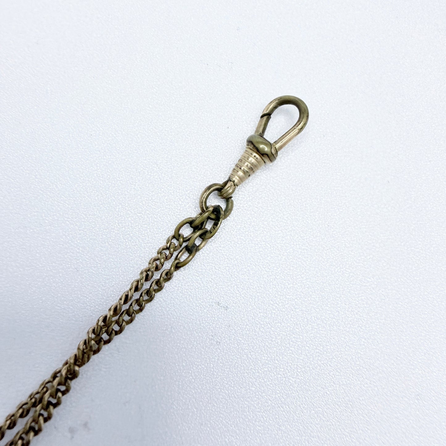 Antique ca 1920. Gilt Metal Watch Chain.