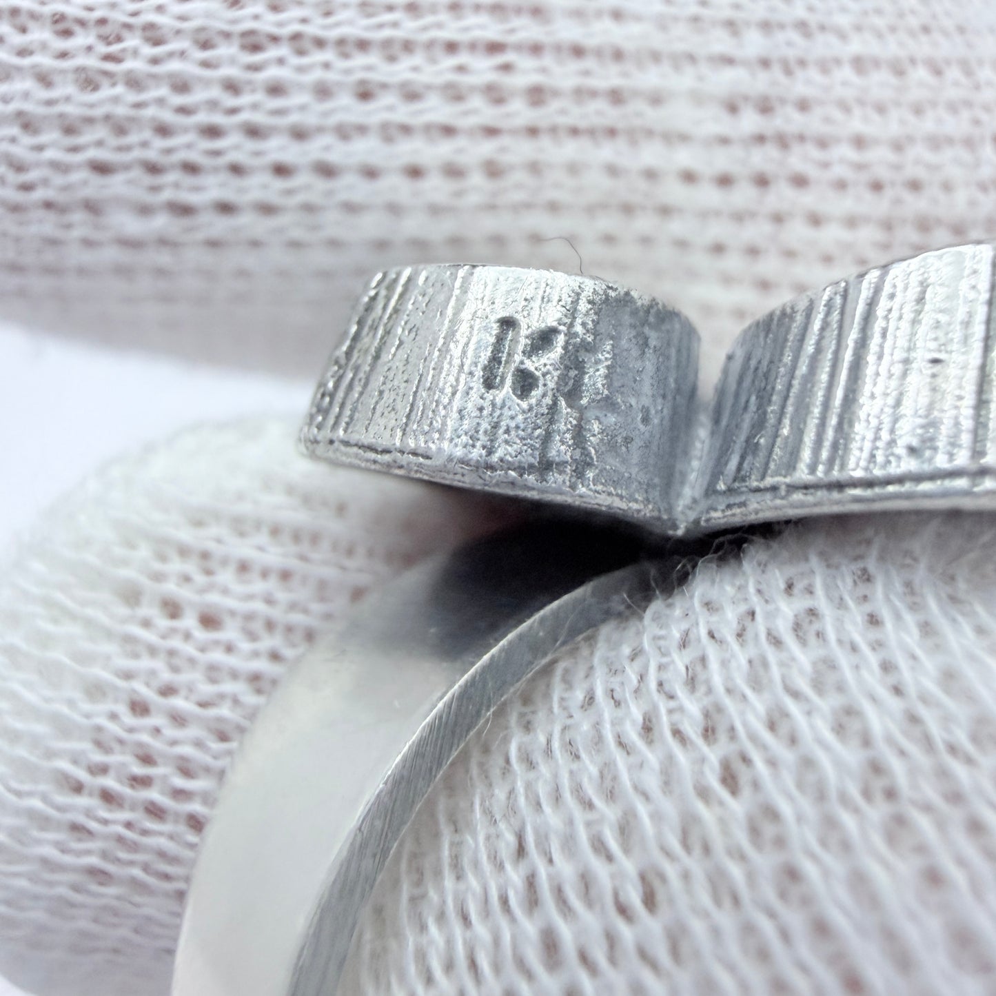 Karl Laine for Sten & Laine, Finland 1973. Vintage Sterling Silver Ring.
