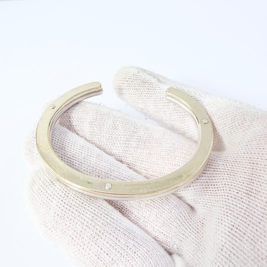 Andreas Mikkelsen for Georg Jensen, Denmark. Vintage Sterling Silver Gold Gilt Bracelet.