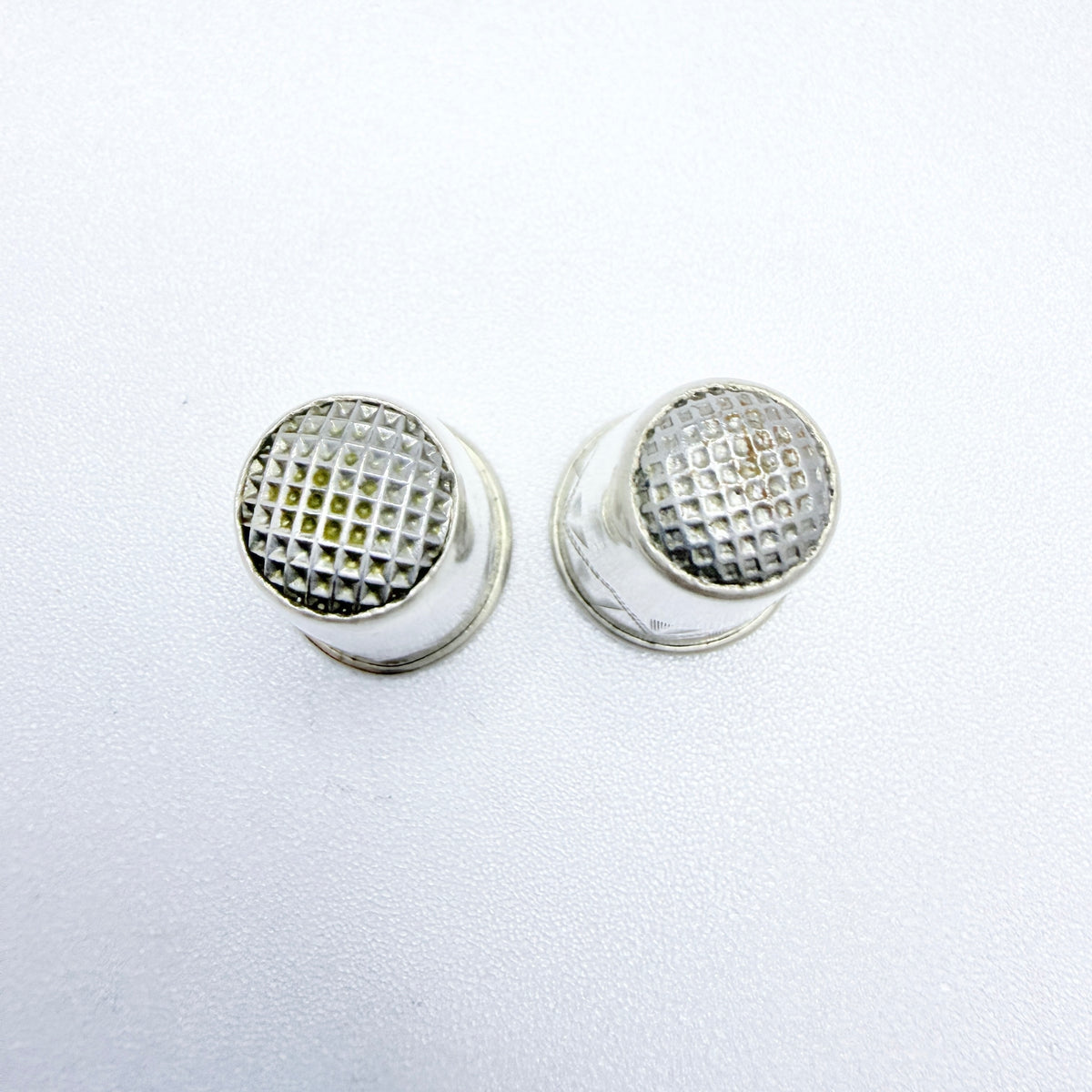 Two Vintage Scandinavian Silver Thimbles. Denamark and Sweden.
