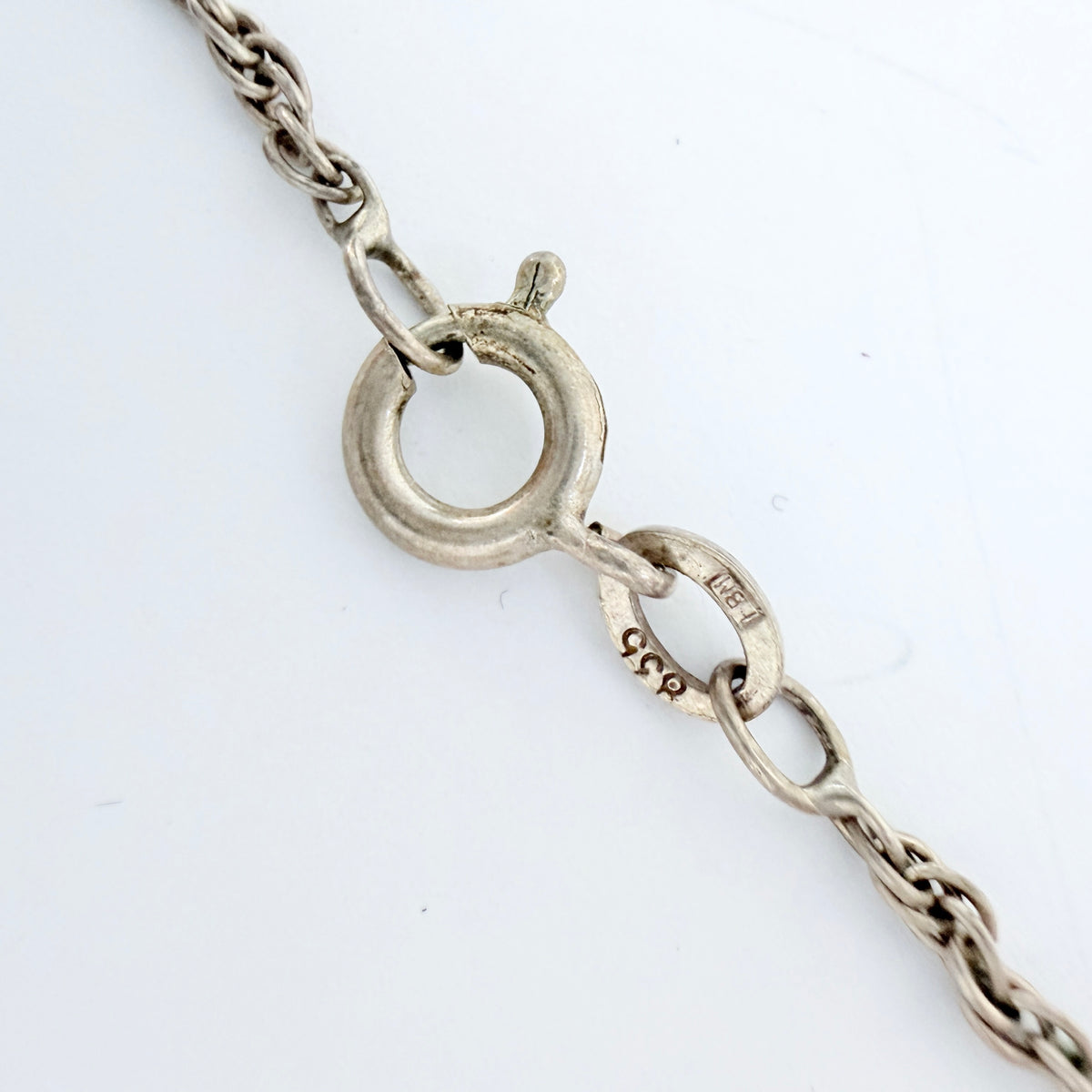 Vintage 1940-50s Solid Silver Caged Bird Pendant Necklace.