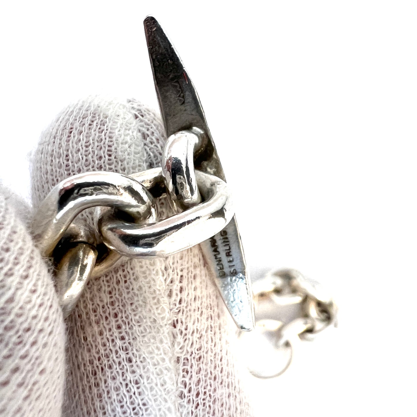 Viggo Wollny, Denmark Vintage Mid-Century Sterling Silver Bracelet.