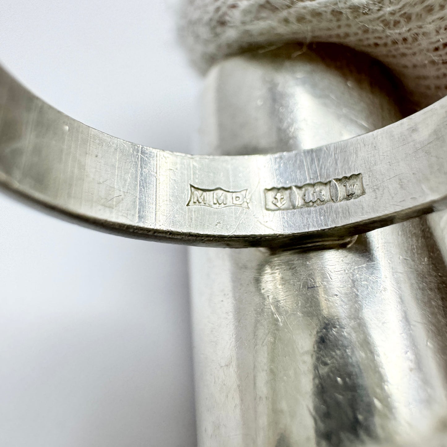 Magnus Maximus Designs, England 1971. Vintage Sterling Silver Druzy Citrine Quartz Ring.