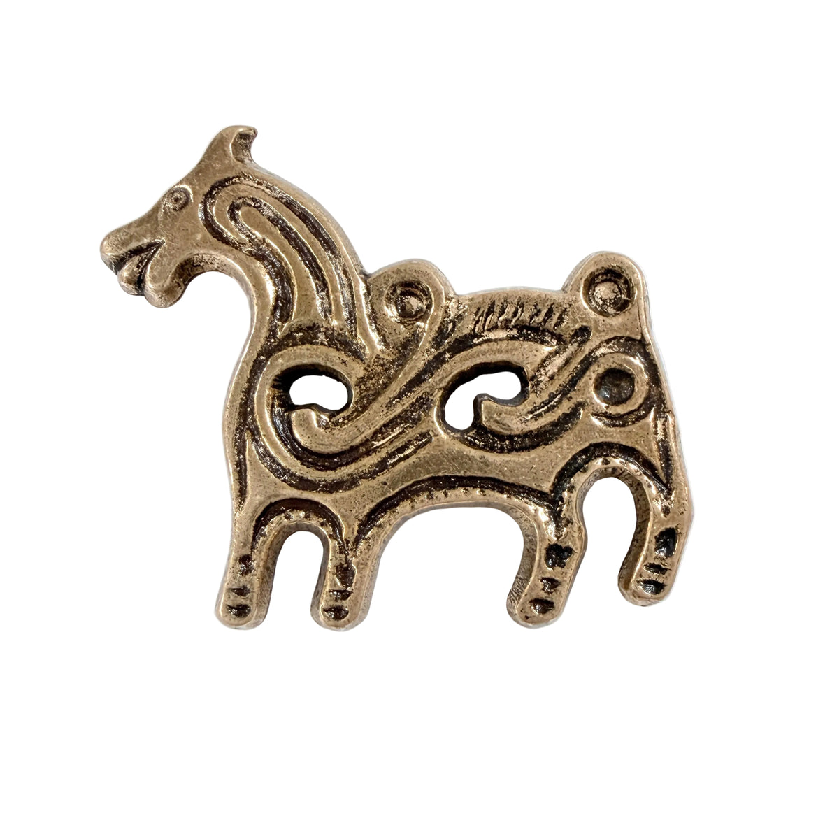 Kalevala Koru, Finland. Vintage Bronze Horse Brooch.