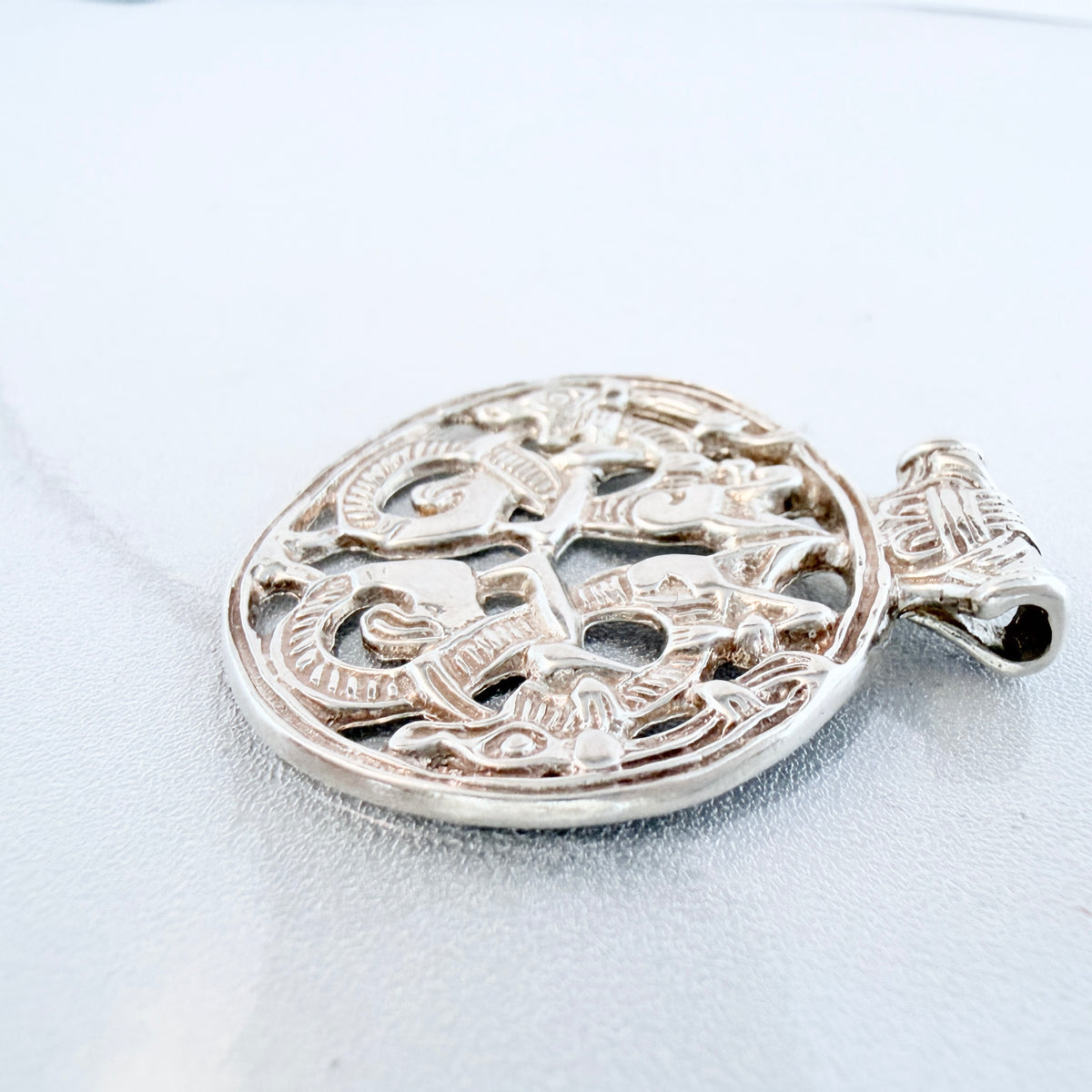 Sweden. Vintage Sterling Silver Viking Copy "Vårbyhänget" Pendant.