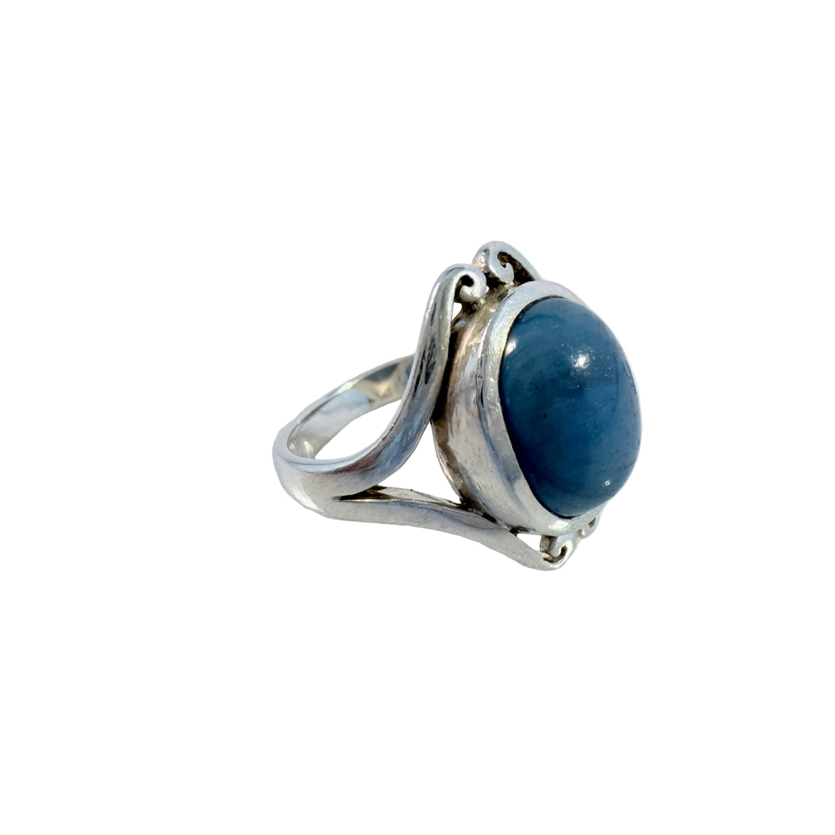 Vintage Sterling Silver Bergslagen-stone Ring.