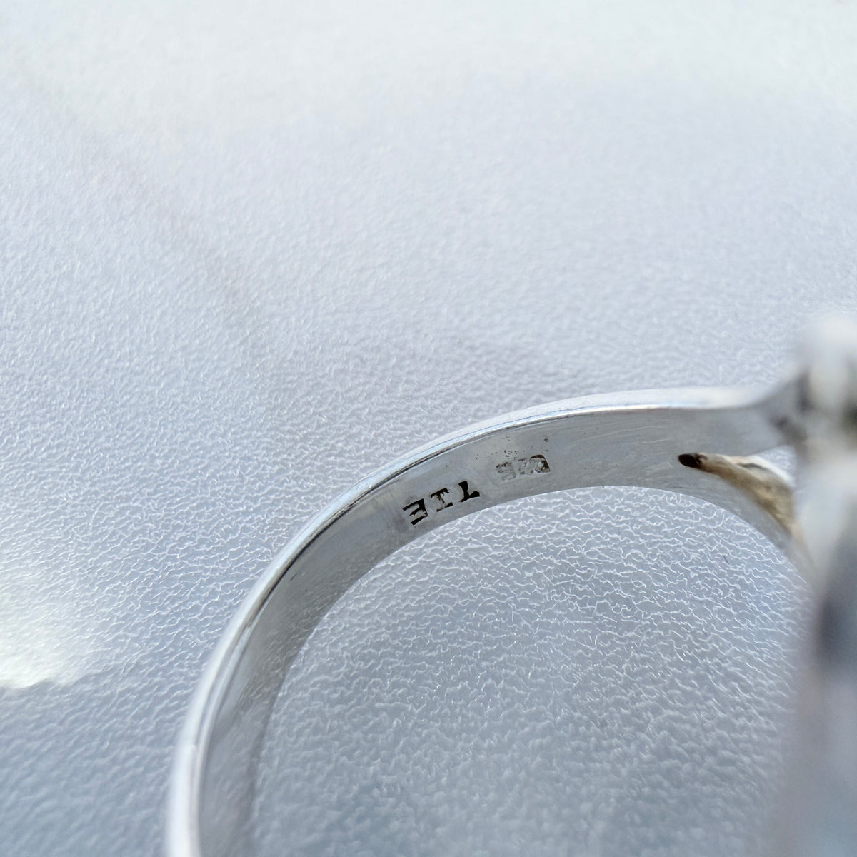 Vintage Sterling Silver Bergslagen-stone Ring.