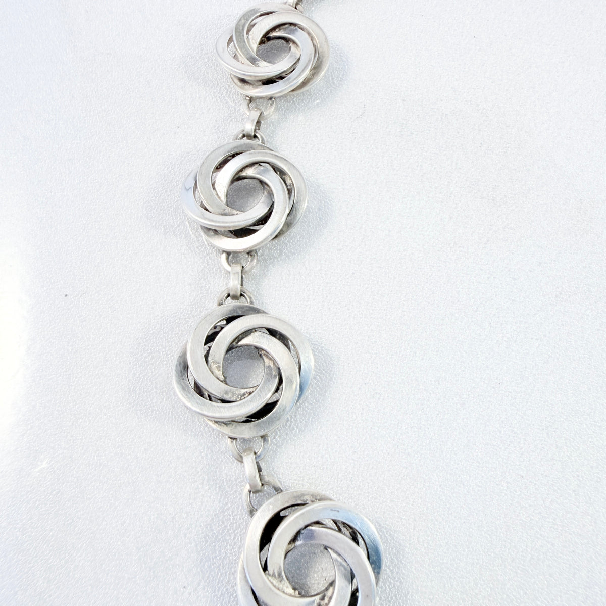 Hermann Ole Jacobsen, Denmark 1947-57. Chunky Vintage Sterling Silver Chain Necklace.