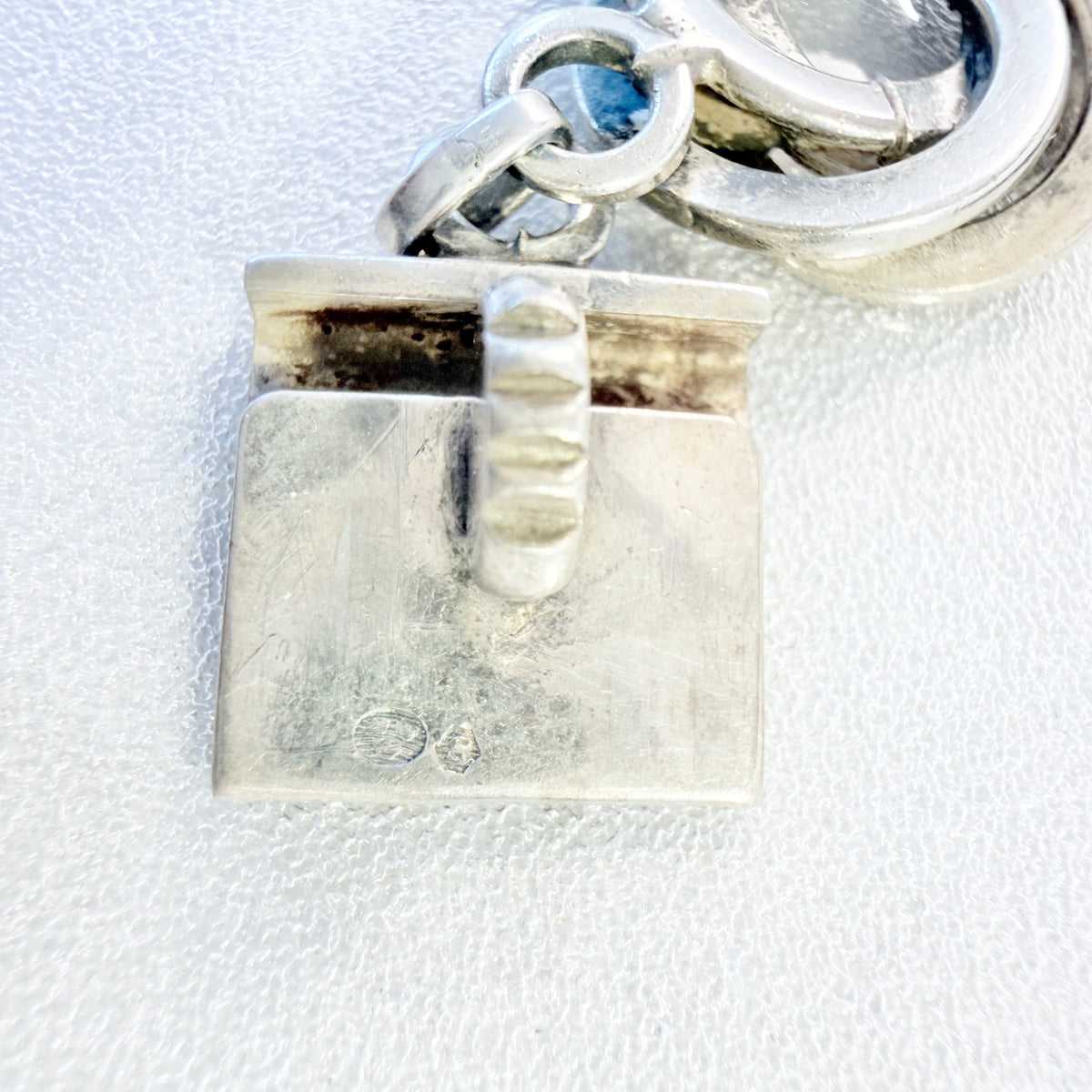 Hermann Ole Jacobsen, Denmark 1947-57. Chunky Vintage Sterling Silver Chain Necklace.
