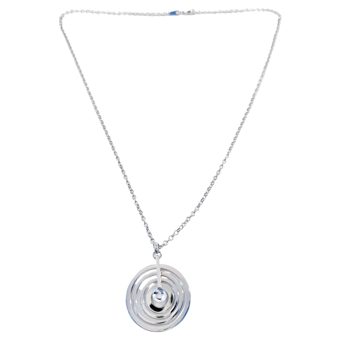 Tapio Wirkkala for Kultakeskus Finland Sterling Silver Moon Pendant Necklace